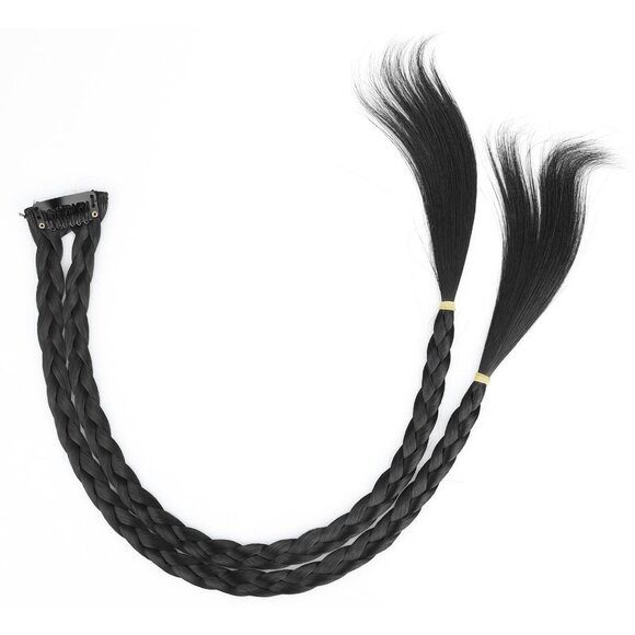 Synthetic Hair Braid Headband Clip On Elegant Y2K Chic Hairstyle Accessory main image 3